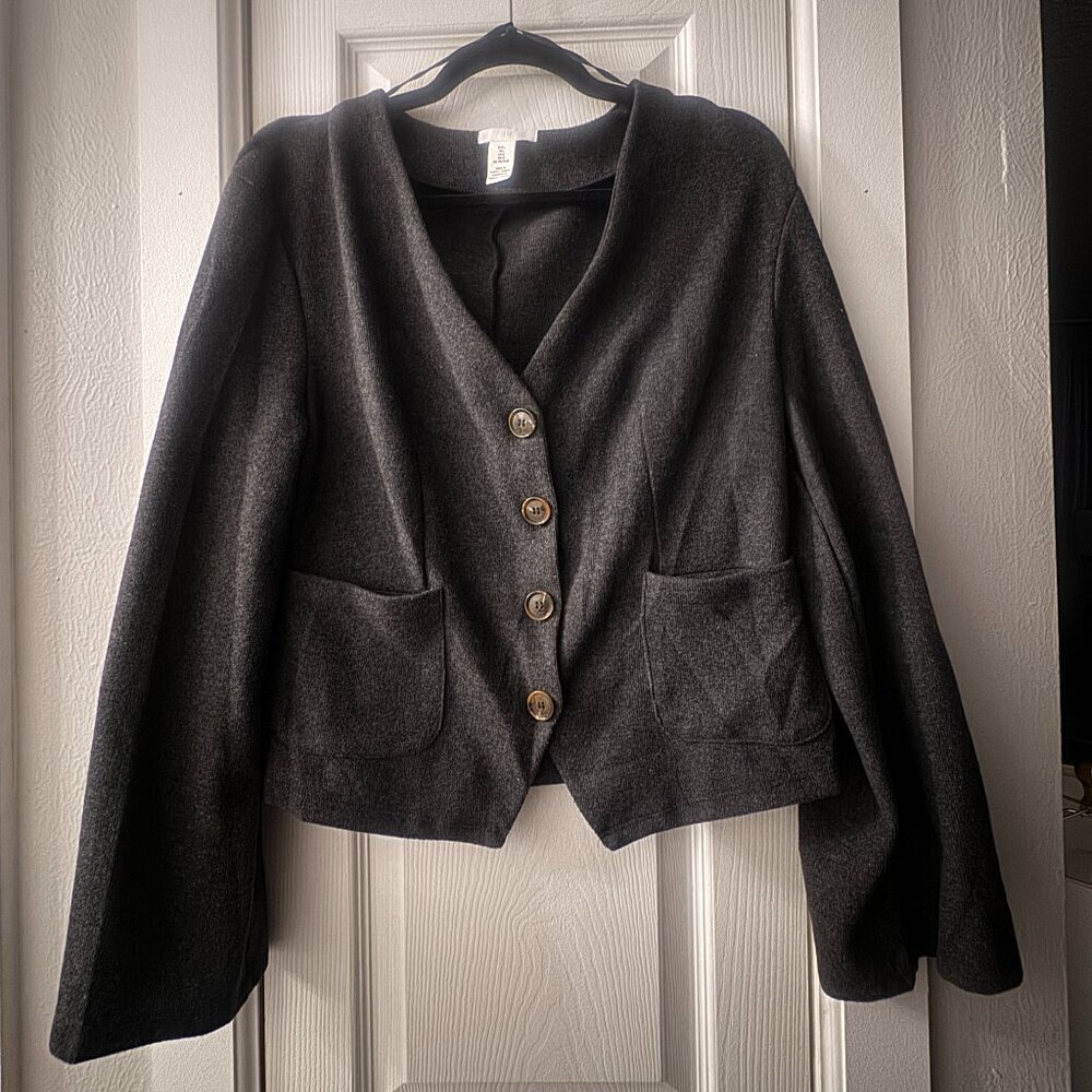 🖤✨ H&M Cropped Cardigan | Size L ✨🖤 - Picture 2 of 12